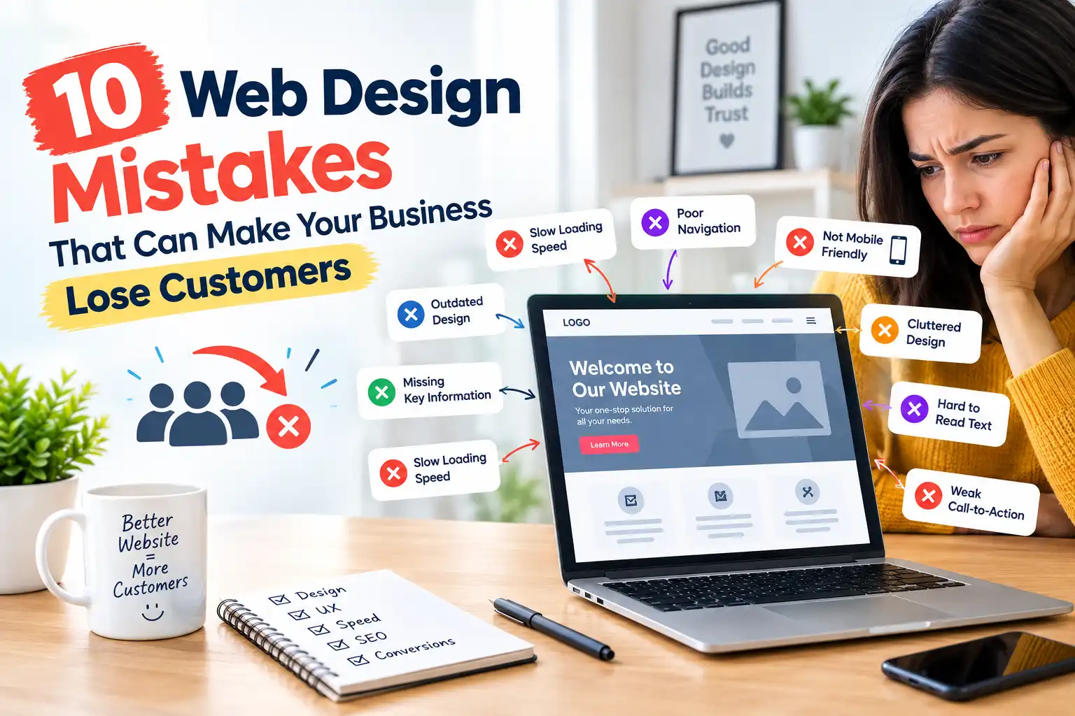 10 Web Design Mistakes That Lose Customers